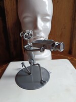 Steampunk fém szobor - harc x