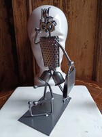 Steampunk fém szobor - némbör van x