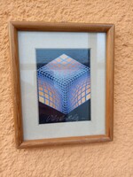 VICTOR VASARELY ALÁÍRT NYOMAT
