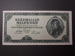 Magyarország Százmillió Milpengő 1946 papírpénz - 1946 évi, régi magyar bankjegy