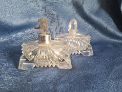 Antik vintage tölthető parfümös üveg szett