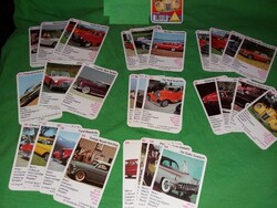 Retro PIATNIK - MEGA TRUMPF - ÁLOMAUTÓK AUTÓS játék kártya a képek szerint