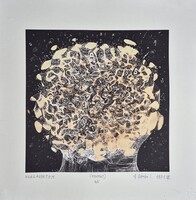 Ef Zámbó István - Világagyetem 50 x 50 cm computer print, merített papír