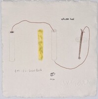 Wahorn András  - Apa – fiú – Szentlélek 32 x 32 cm computer print, merített papír