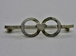 Különleges art deco  ezüst bross