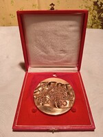 A TANÁCSOK MEGALAJULÁSÁNAK HARMINCADIK ÉVFORDULÓJÁRA 1950-1980 BRONZ EMLÉKÉRME PLAKETT
