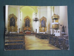 Képeslap,Pécsvárad,Róm. kat. templom,oltár látkép,részlet,1989-