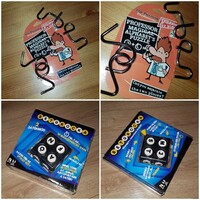 Betűkocka társasjáték + Fém Ördöglakat 2 szett