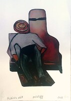 Fe Lugossy László  - Fejlövés előtt 32,5 x 24 cm computer print, merített papír