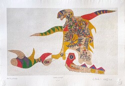 Ef Zámbó István - Papírsárkány 41 x 59 cm computer print, merített papír