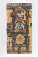 R:34 Prágai asztronómiai óra mechanikus képeslap 01 "Posta tiszta"