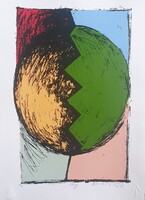 Aknay János - Születés 42 x 30 cm computer print, merített papír