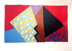 Aknay János - Kapcsolat 42 x 30 cm computer print, merített papír