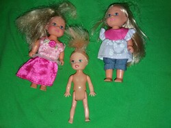 Minőségi BARBIE kisebb gyermek babák 3db egyben a képek szerint