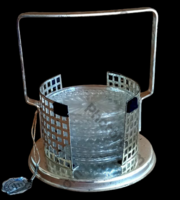 Hoffmann stílusú pohár alátét ALKUDHATÓ Art deco design jelzett