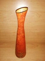Retro Tófej kerámia váza - 30,5 cm magas