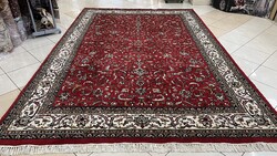 3953 ÓRIÁSI AKCIÓ Hindu Tabríz Kézi Csomó Gyapjú Perzsa Szőnyeg 245X360CM Ingyen Futár