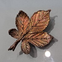 Régi aranyozott   bross 3,5 cm-es