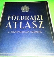 1953.RÁKOSI ÉRA KÖZÉPISKOLAI atlasz a képek szerint Kartográfiai vállalat