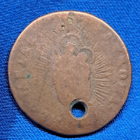 Mária Terézia (1740-1780) réz dénár  PATRONA HUNGARIAE (zárt korona)  (919)