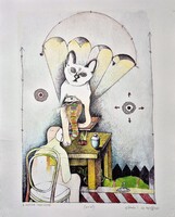 Ef Zámbó István - A gazda szelleme 66,5 x 52,5 cm computer print, merített papír