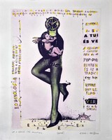 Ef Zámbó István - Lap a Vércipó című hetilapból 66,5 x 52,5 cm computer print, merített papír