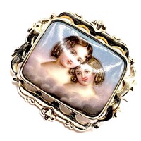 0973. Romantikus Biedermeier Arany Bross