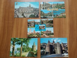 5 db lap egyben, Spanyolország, Madrid, Toledo, Sevilla, Segovia, postatiszta és írott