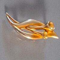 Régi aranyozott   bross  4 cm-es