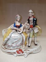Német barokk porcelán pár
