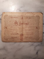 Öt forint 1848 - barna betűs