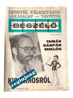 1991 november 2    /  Beszélő  /  A múlt meglepetés! Ssz.:  38976