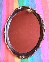 Rézkeretes falitükör