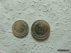 Lettország ezüst 1 - 2 lati LOT ! 1 lat 1924 - 2 lati 1926
