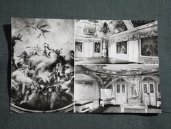 Képeslap,Sárvár,mozaik,Nádasdy-várkastély látkép,részlet, 1966-