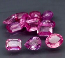 Természetes Madagaszkari zafirok 4x4mm  mix