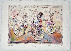 Tóth Ernő - Körbe-körbe 26,5 x 36,5 cm computerprint, merített papír