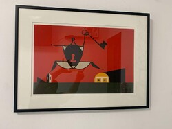 Korniss Dezső (1908-1984)   Kulcsos ./ Szitanyomat./A kapuja rabságából kiszabadult, önálló entitáss