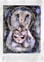 Ef Zámbó István - Iker ikon 42 x 30 cm computer print, merített papír