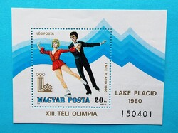 (Z) 1979. Téli Olimpia VI. blokk** - Lake Placid - (Kat.: 300.-) - LEÍRÁS!!!