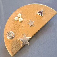 Régi aranyozott   bross  4 cm-es