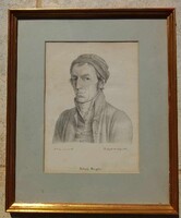 Josepf Berger antik metszet / nyomat