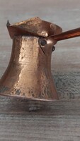 Antik török vörösréz kávé kiöntő  kézi megmunkálású, egyedi ,kalapált