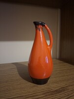 Csizmadia Margit Iparművészeti kerámia füles váza/kancsó. 26,5 cm. Hibátlan. Jelzett.