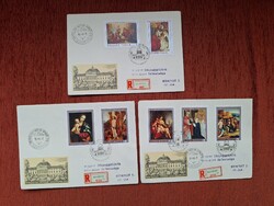 Keresztény múzeum festményei bélyegen sorozat 1970 első napi bélyegzés