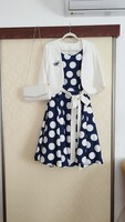 Rockabilly stílusú pöttyös alkalmi ruha szett