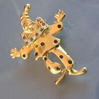 Régi aranyozott   bross  4 cm-es