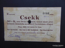 Pápa 50 korona 1919