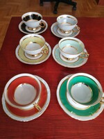 Roschütz porcelán kávés csésze szett