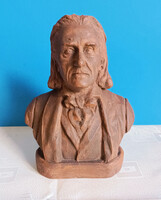 Liszt Ferenc Terrakotta Nagyméretű Büszt